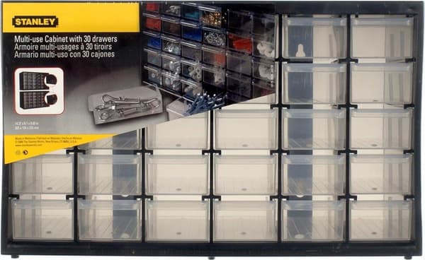 Stanley by Black & Decker sortimentsæske (L x B x H) 36,5 x 15,5 x 22,5 cm Antal rum: 30 1 stk. (1-93-980)