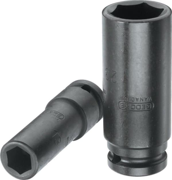 GEDORE sähköruuvimeisselin kanta 1/2" pitkä kuusikulmio 21 mm (6162730)