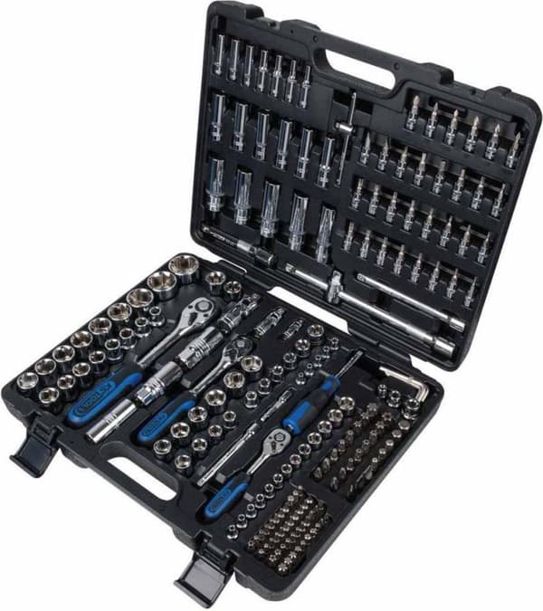 KS TOOLS 1/4" + 3/8" + 1/2" CHROMEplus topnøglesæt, 195 stk. (918.0795)