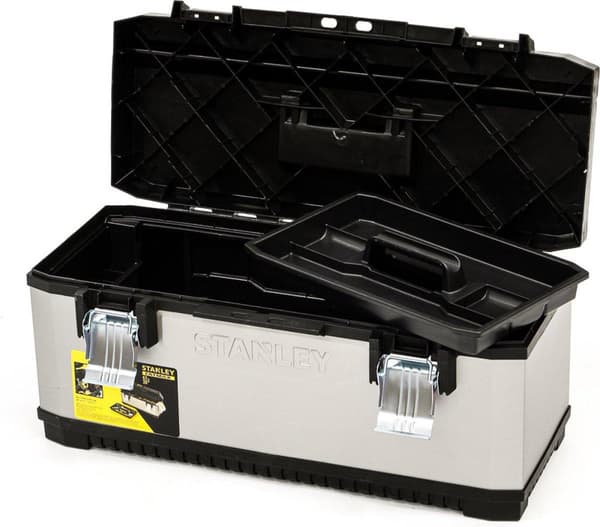 Stanley by Black & Decker 1-95-617 Værktøjskasse Sort, Sølv