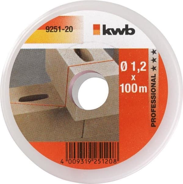 kwb 925120 murarsnöre 1,2 mm röd 100 m (925120)