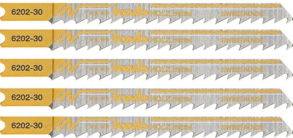 kwb 620235 stiksavklinger, træbearbejdning, HCS, universalskaft, professionel pakke, 5 x medium 5 stykker (620235)