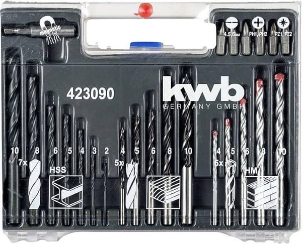 kwb 423090 fästelement sortiment, innehåll 300 st (423090)