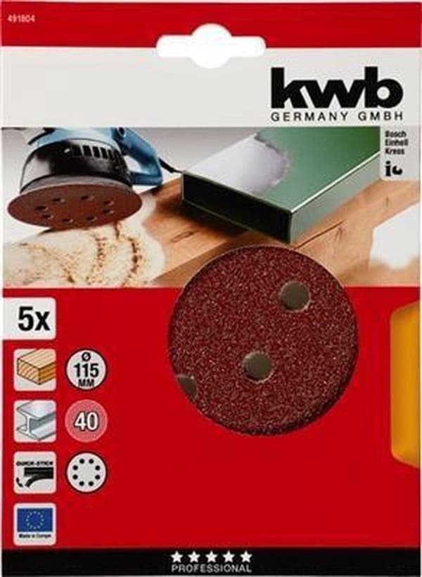 kwb 491804 diameter 115 mm 5 stk (491804)