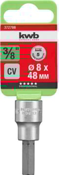 Miniatyrbild 3 av 3: kwb 372708 Extern insexnyckelbitsinsats 8 mm 1 st 3/8 (372708)