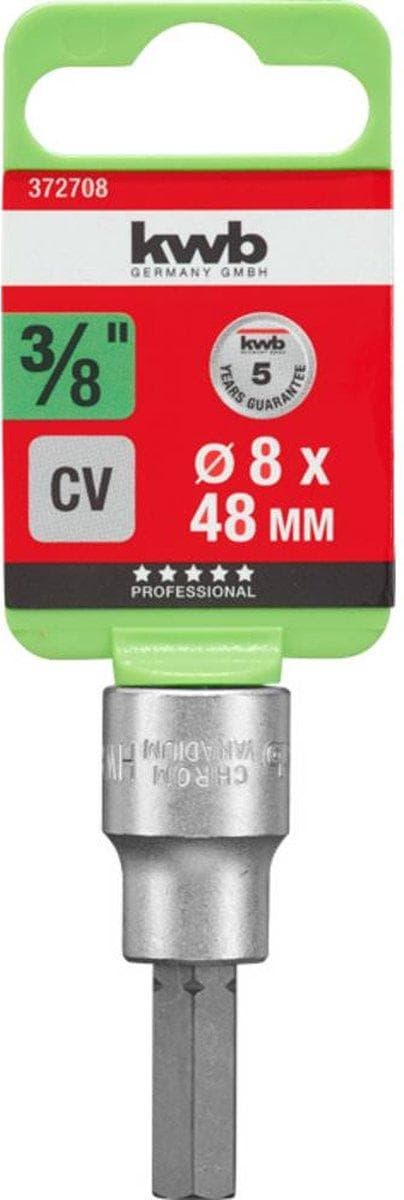 kwb 372708 Extern insexnyckelbitsinsats 8 mm 1 st 3/8 (372708)