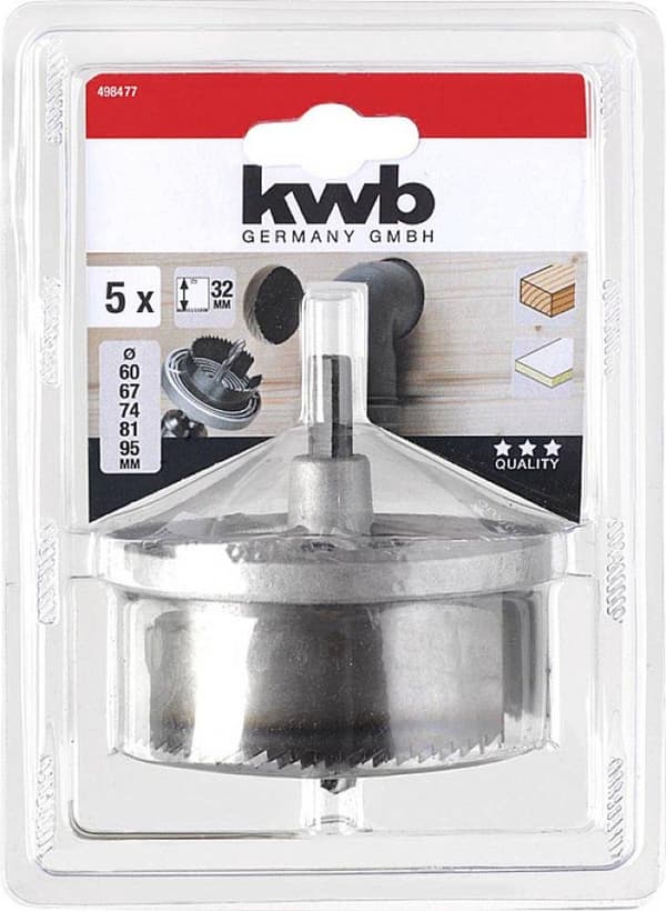kwb 498477 hulsavsæt, 5 stk, 1 stk (498477)