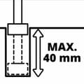 Miniatyrbillede 10 af 11: Einhell 4350412 TP-ET 18 Li BL - Solo Power X-Change kantfræser - Einhell Edge overfræser 4350412 TP-ET 18 Li BL - Solo Power X-Change <br><br>Trådløs