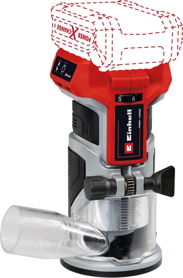 Einhell 4350412 TP-ET 18 Li BL - Solo Power X-Change kantfræser - Einhell Edge overfræser 4350412 TP-ET 18 Li BL - Solo Power X-Change <br><br>Trådløs