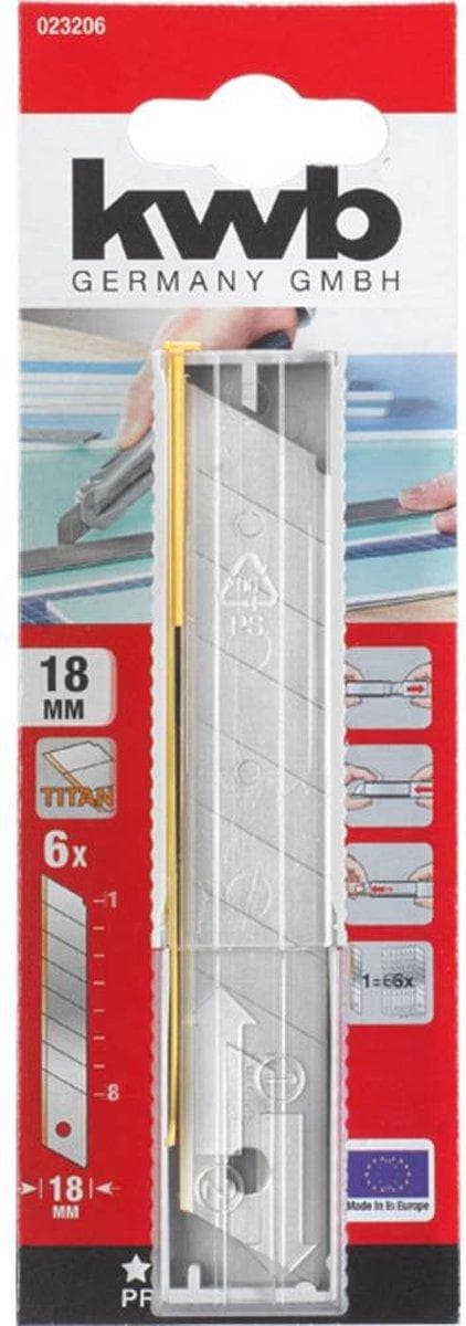 kwb TITAN udskiftning af snap-off knive, 18 mm 023206 6 stk. (023206)