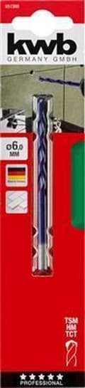 Miniatyrbild 5 av 6: kwb 051360 glas- och kakelborr 1 st 6 mm total längd 100 mm cylindriskt skaft 1 st (051360)