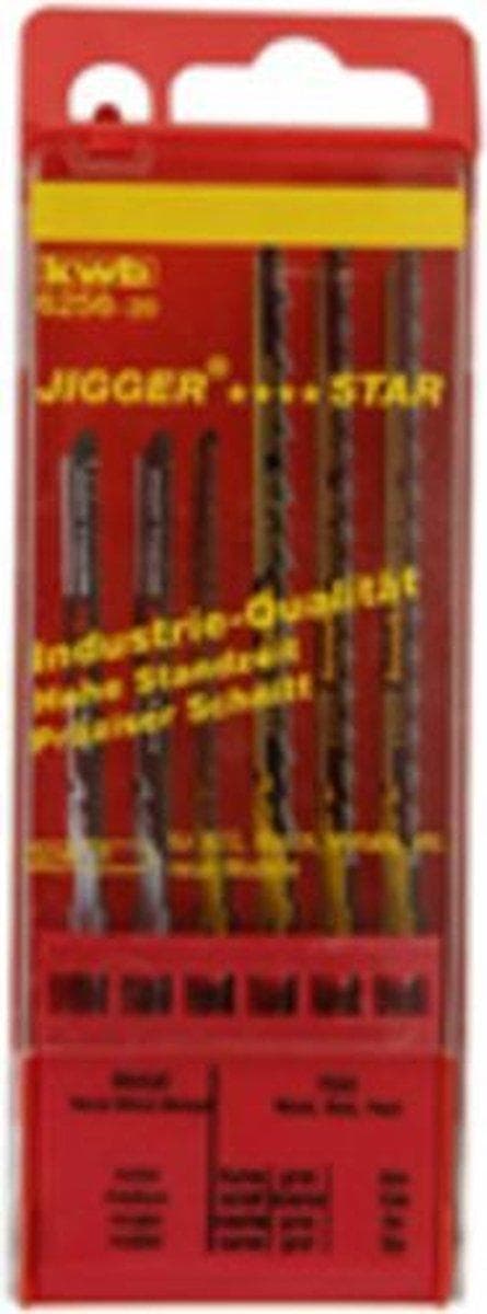 kwb 625620 sticksågsbladssats, HCS, 6 stycken, 6 stycken (625620)