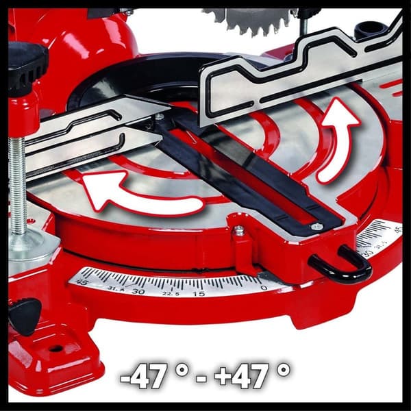 Einhell TC-MS 216. Omdrejningstal uden belastning (maks.): 5000 rpm, klippebredde (90°): 12 cm. Strømkilde: AC, AC indgangsspænding: 220 - 240 V, AC i