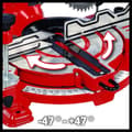 Miniatyrbillede 4 af 8: Einhell TC-MS 216. Omdrejningstal uden belastning (maks.): 5000 rpm, klippebredde (90°): 12 cm. Strømkilde: AC, AC indgangsspænding: 220 - 240 V, AC i