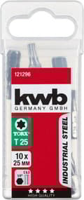 Miniatyrbild 2 av 3: kwb 121296 TX bit T 25 stål C 6,3 10 st (121296)