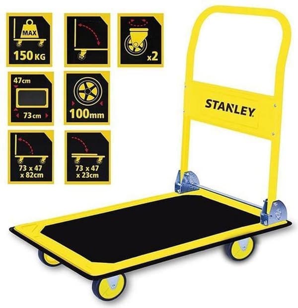 Stanley by Black & Decker SXWTD-PC527 Taitettava työlava-trukki Kantavuus (max.): 150 kg (SXWTD-PC527)