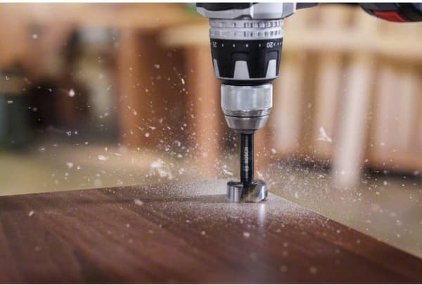 Bosch - borr - för barrträ, lövträ, fanerat trä, olaminerad spånskiva - Forstner borr - 15 mm - 3-sidigt skaft - längd: 90 mm