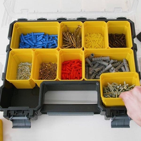 Stanley by Black & Decker sortimentslåda (L x B x H) 44,6 x 35,7 x 7,4 cm Antal fack: 10 1 st (1-97-519)