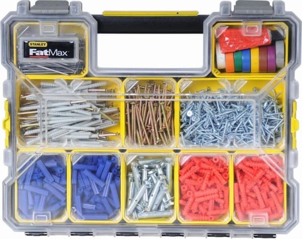 Stanley by Black & Decker sortimentslåda (L x B x H) 44,6 x 35,7 x 7,4 cm Antal fack: 10 1 st (1-97-519)