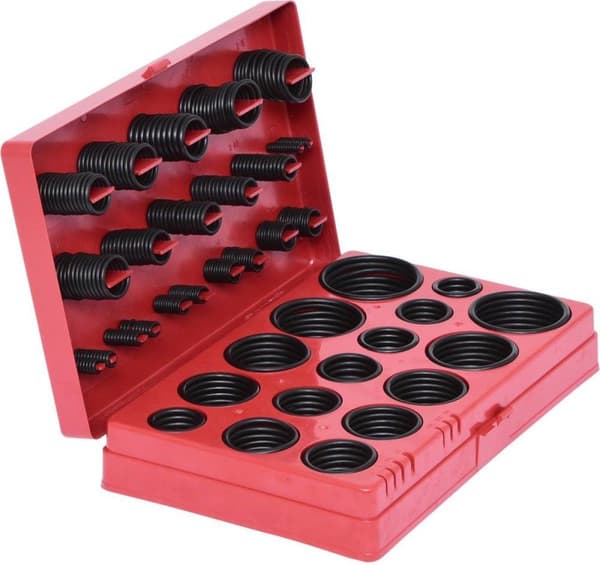 KS TOOLS valikoima O-renkaita, sisällä Ø 3-50mm/R01-R32, 419 kpl. (970.0130)
