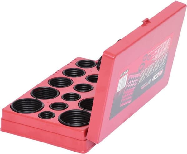 KS TOOLS valikoima O-renkaita, sisällä Ø 3-50mm/R01-R32, 419 kpl. (970.0130)