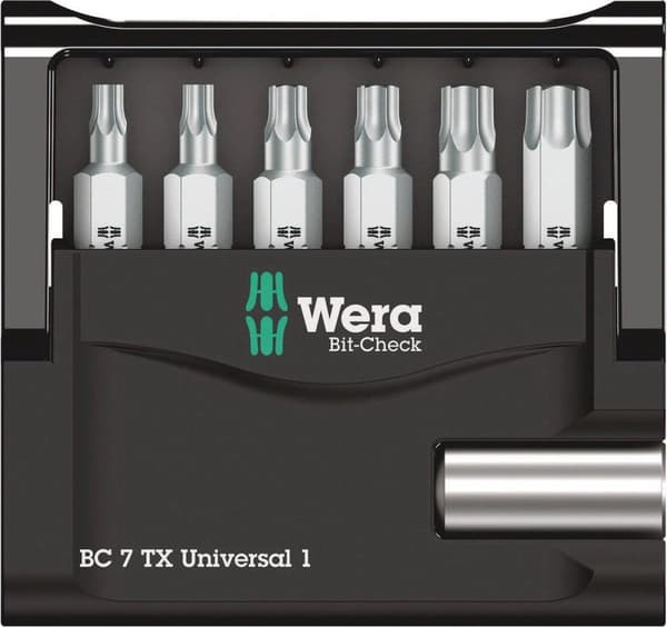 Wera Bit-Check 7 TX Universal 1 - skruetrækker bit sæt - 7 stk (05056294001)