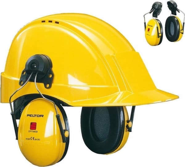 3M hörselskydd OPTIME I EN 352-1-3 (SNR)=26 dB för hjälm med 30 mm spår (H510P3E)