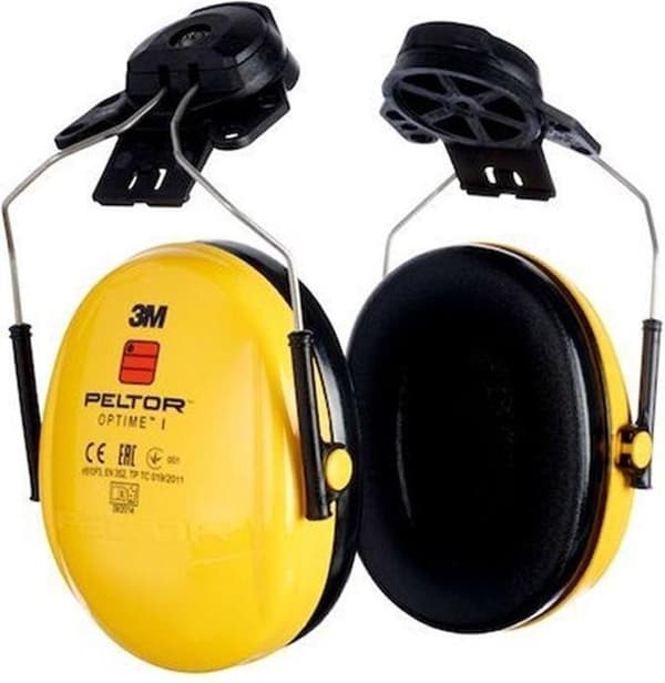 3M hörselskydd OPTIME I EN 352-1-3 (SNR)=26 dB för hjälm med 30 mm spår (H510P3E)