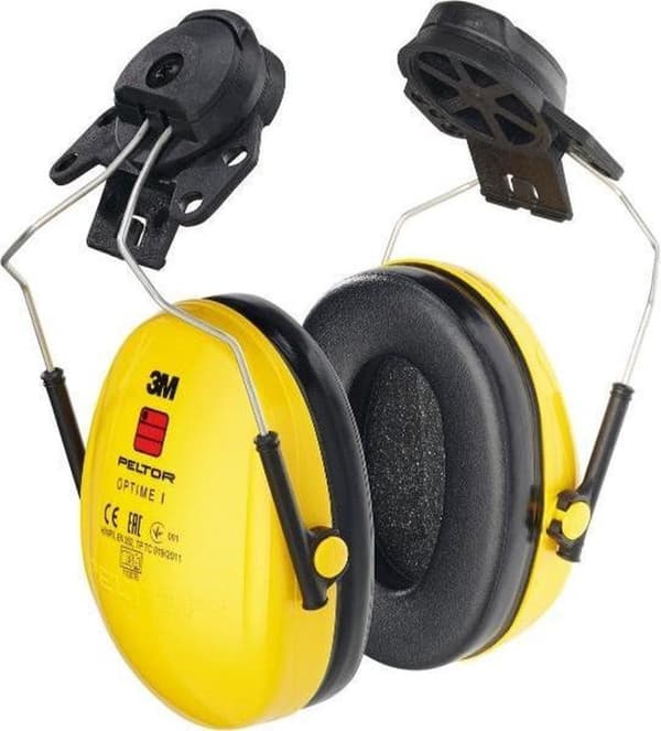 3M hörselskydd OPTIME I EN 352-1-3 (SNR)=26 dB för hjälm med 30 mm spår (H510P3E)