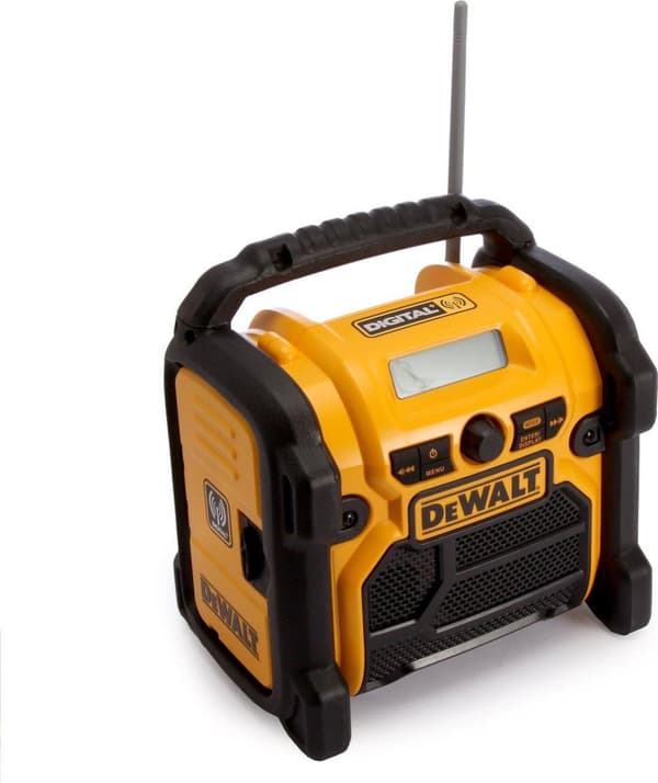 DeWALT DCR020-QW Radio Portable Digital Svart - Gul (DCR020-QW)