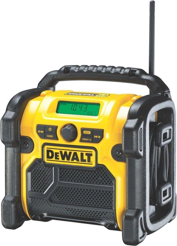 DeWALT DCR020-QW Radio Portable Digital Svart - Gul (DCR020-QW)