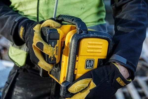 DeWALT DCR020-QW Radio Portable Digital Svart - Gul (DCR020-QW)