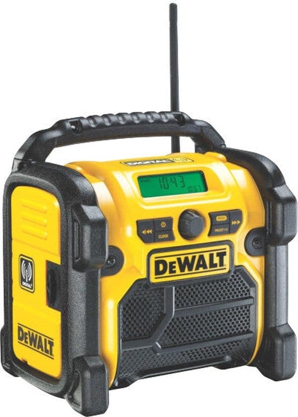DeWALT DCR020-QW Radio Portable Digital Svart - Gul (DCR020-QW)