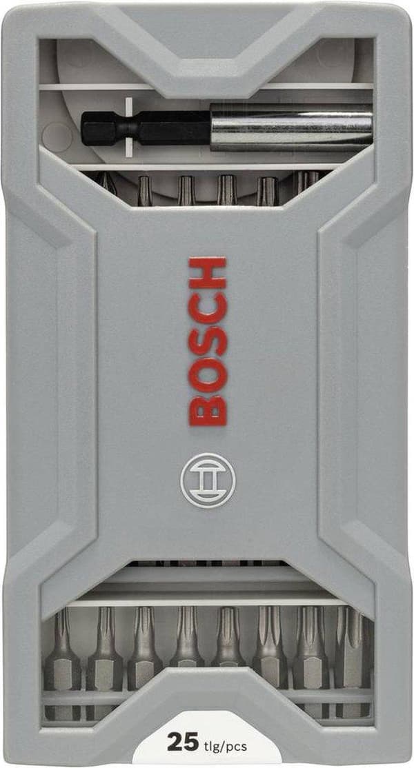 Bosch - Skruetrækkersæt - 25 dele - T10, T15, T20, T25, T30, T40, PH2, PZ2 - Længde: 25mm, 49mm