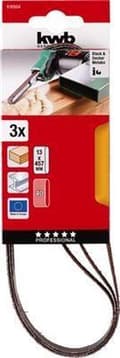 Pikkukuva 4 / 4: kwb 910504 hiomanauhasarja, karkeus 40 (P x L) 457 mm x 13 mm, 3 osaa (910504)