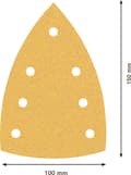 Miniatyrbillede 4 af 6: Bosch 2608901116 EKSPERT Slibeark C470 100x150mm K80 10x (2608901116)