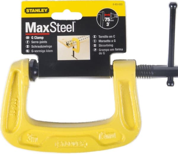 Stanley by Black & Decker C-Clamp MaxSteel, 75mm 0-83-033