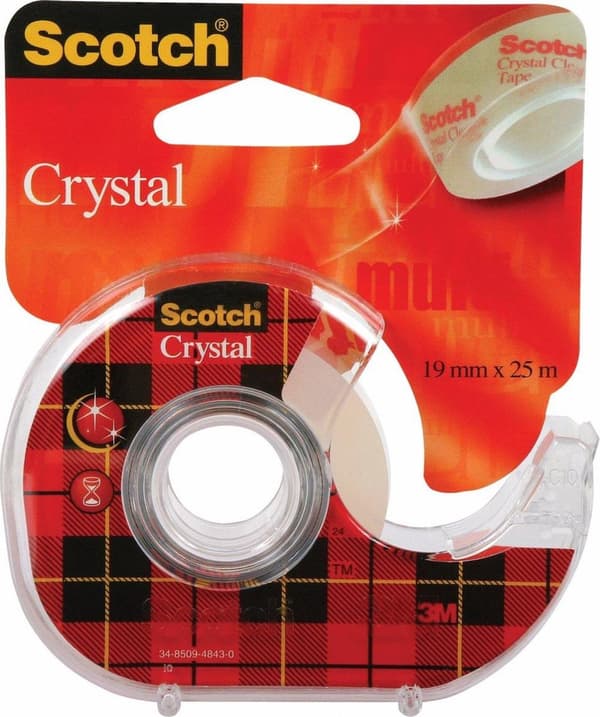 CLIPSTRIP Scotch® Crystal™ Tape 2x12 61925D