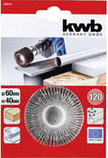 Miniatyrbild 2 av 3: kwb 088010 klaffslip, korund, flush, 120 - fin 1 st (088010)