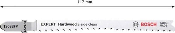 Bosch tilbehør 2608901714 EKSPERT "HARDWOOD 2-SIDE CLEAN" T308 BFP-VELLEN 2 stuk(s)