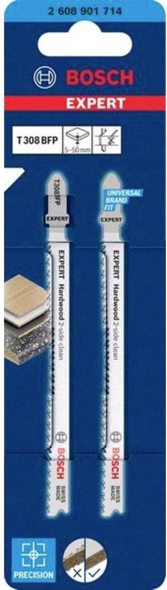 Bosch tilbehør 2608901714 EKSPERT "HARDWOOD 2-SIDE CLEAN" T308 BFP-VELLEN 2 stuk(s)
