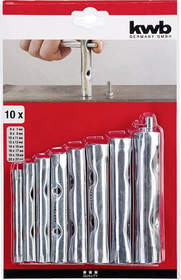 kwb 110590 rörformig hylsnyckel, 10 stycken (110590)