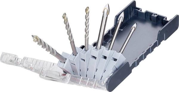 kwb 109146 Glasboorset 6 stk 5 mm, 6 mm, 8 mm Snelspanboorhouder, Tandkransboorhouder 6 stuk(s)