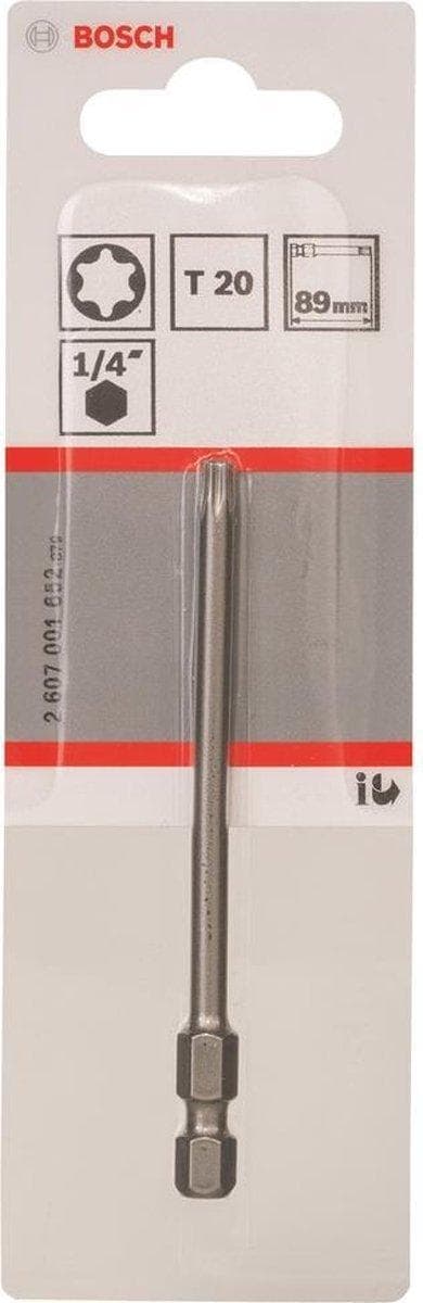 Bosch Extra Hard - skruetrækkerbit - torx - T20 - unbrakon - længde: 89 mm (2607001652)