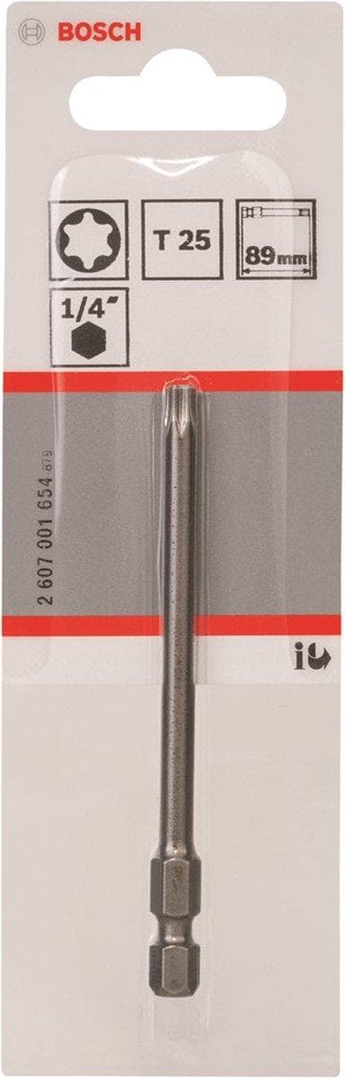 Bosch Torx bit T 25 ekstra hårdt E 6.3 1 stk (2607001654)