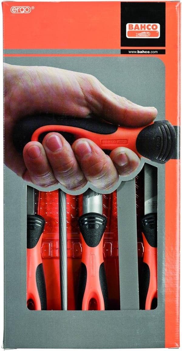 Bahco 1-478-10-1-2 Ergo filsæt 5 stk 250mm skåret 1 & 2 1 stk (1-478-10-1-2)