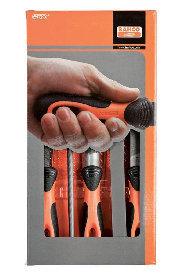 Bahco 1-478-10-1-2 Ergo filsæt 5 stk 250mm skåret 1 & 2 1 stk (1-478-10-1-2)