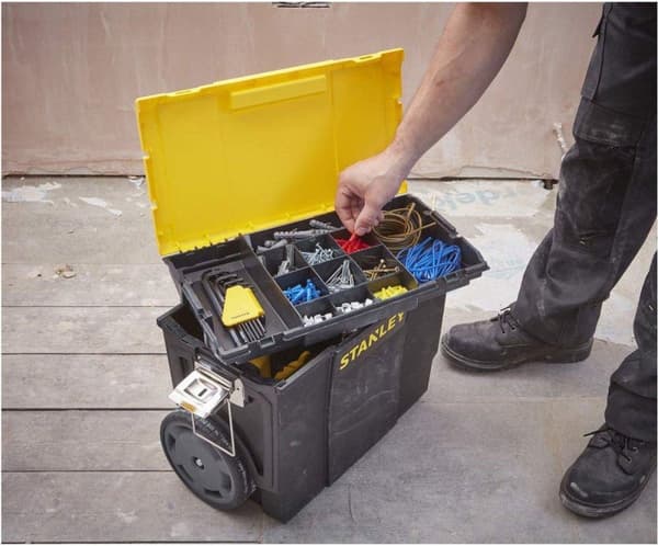 Stanley by Black & Decker 1-70-326 Værktøjskasse Plast Sort, Gul