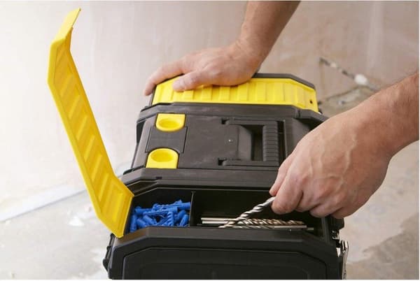 Stanley by Black & Decker 1-70-326 Værktøjskasse Plast Sort, Gul