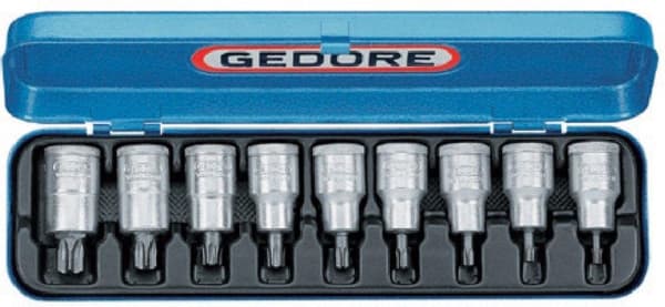 Gedore Dopsleutel-schroevendraaierset 1/2 9 stycken Itx19pm